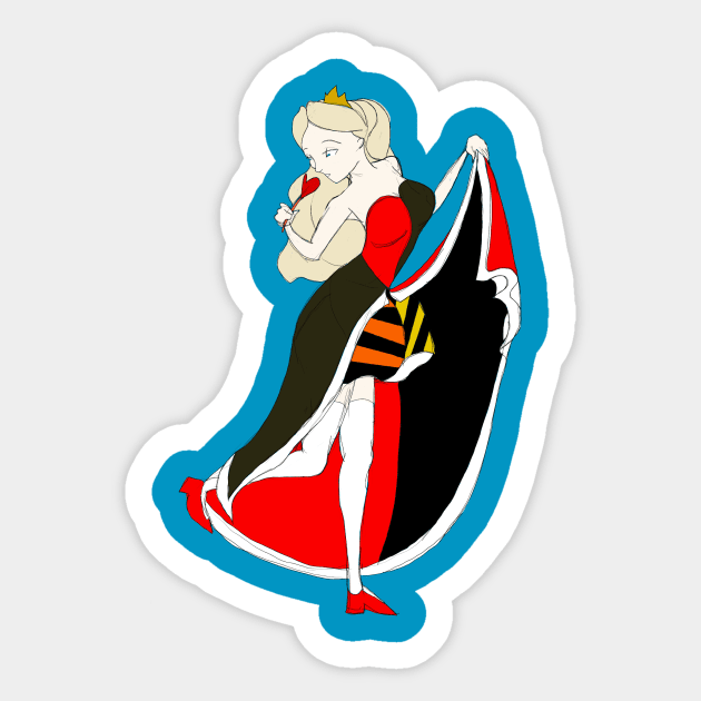 Queen Alice of Wonderland Sticker by KP's Door